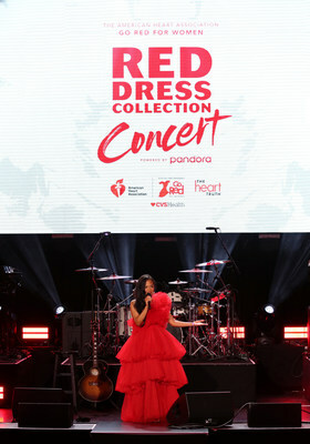 Superstar Kelly Rowland Headlines American Heart Association's Go Red For Women Red Dress Collection Concert