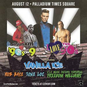 I Love The 90's Tour With Vanilla Ice Heading To Palladium Times Square August 12