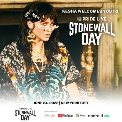 Kesha To Headline Stonewall Day Hosted By Pride Live With Support From Google On June 24, 2022