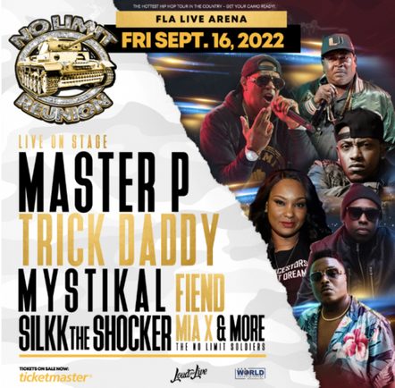 Master P & Trick Daddy Headline The 25th Anniversary "No Limit Reunion Tour" Coming To Miami On September 16, 2022