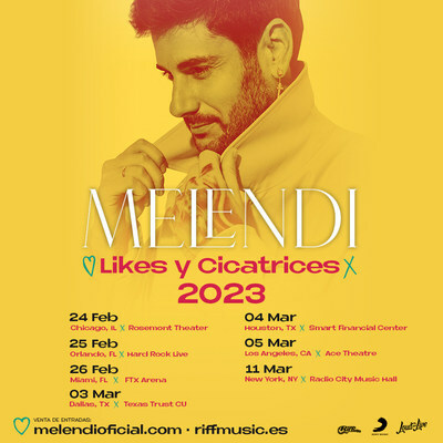 Melendi Announces New 2023 US Tour "Likes Y Cicatrices"