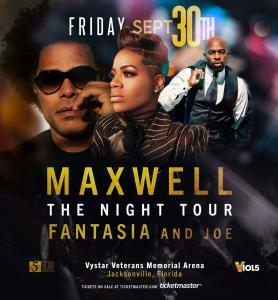 Fantasia Joins Maxwell And Joe On The Night Tour September 30, 2022
