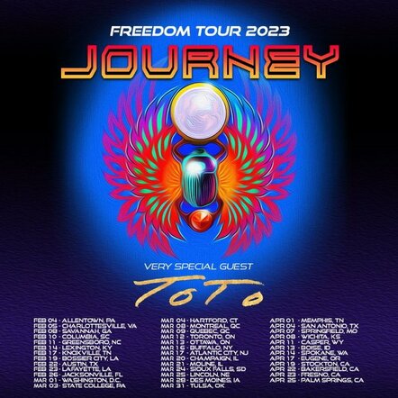 Journey Announces 'Freedom Tour 2023' With Very Special Guest TOTO!