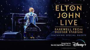 Disney+ Releases Key Art For 'Elton John Live: Farewell From Dodger Stadium'