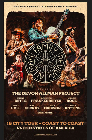 6th Annual Allman Family Revival Tour, Celebrating Life & Music Of Gregg Allman, Kicks Off At Macon City Auditorium