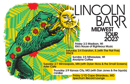 Psyche/Pop Phenom Lincoln Barr Announces Midwest Tour In March 2023