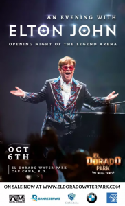 Elton John Set To Headline Grand Opening Ceremony For New Amphitheater At El Dorado Park In Cap Cana, Dominican Republic