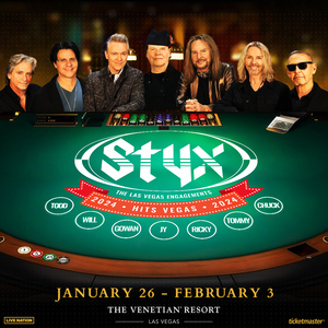 Styx To Return To The Venetian Resort Las Vegas January 26 - February 3, 2024
