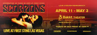 Scorpions - Love At First Sting Las Vegas April 11 - May 3, 2024