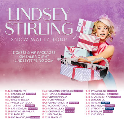 Violinist Lindsey Stirling Sparkles And Swirls Into The Winter Wonderland, Kicking Off Her North American Snow Waltz Holiday Tour