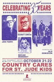Old Dominion, Jon Pardi And Megan Moroney Set To Take The Stage At The 35th Annual St. Jude Country Cares Seminar