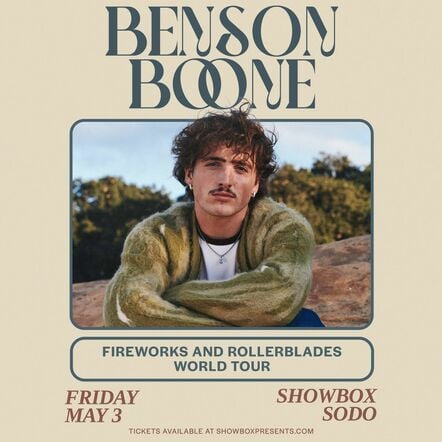 Benson Boone Extends 'Fireworks & Rollerblades' Tour Throughout The US, EU And Japan