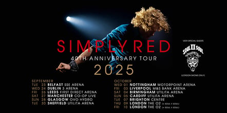 Simply Red Announce Soul II Soul As Very Special Guests On UK Tour 2025