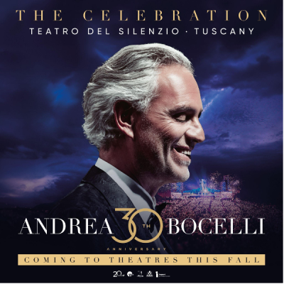 Andrea Bocelli Shines In Star-Studded Trailer For Andrea Bocelli 30: The Celebration From Mercury Studios And Fathom