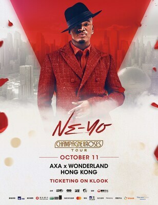 'Ne-Yo: Champagne And Roses Tour, Hong Kong' All Priority Tickets Are Sold Out! Public Sale Will Be Available On 7th September!