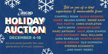 ASCAP Foundation's 2024 Holiday Auction Launches With Donations From Stephen Schwartz, Ben Platt, & More