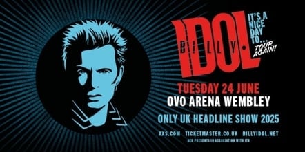 Billy Idol To Play Wembley Arena Show