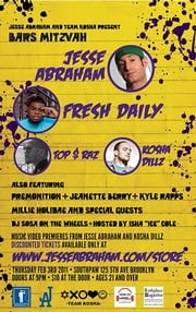 Jesse Abraham Announces Bars Mitzvah Hip-hop Concert