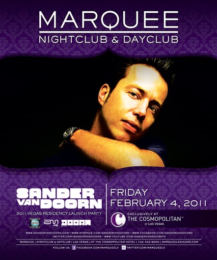 Sander Van Doorn's Dj Residency Launch @ Marquee Nightclub & Dayclub On February 4, 2011