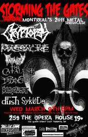 Canadian Music Week - Cryptopsy, Beneath The Massacre - March 9th - Montreal Metal Storms The Gates