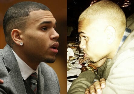 Chris Brown Goes Blonde!