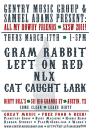 Gentry Music Group & Samuel Adams Present: All My Rowdy Friends @ SXSW 2011!