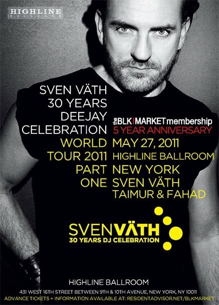 5 Year Anniversary With Sven Väth (May 27th Save The Date)