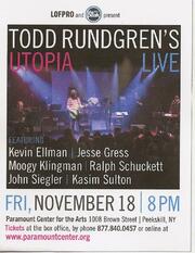 Todd Rundgrens Utopia Touring Together Again For The First Time In 35 Years, Makes A Stop In Peekskill, Ny