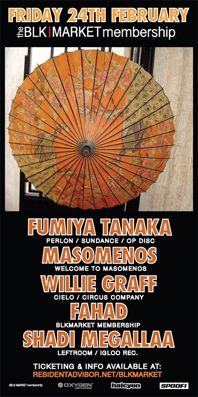 Blkmarket Membership Brings You Fumiya Tanaka, Masomenos, Willie Graff, Shadi Megallaa & Fahad