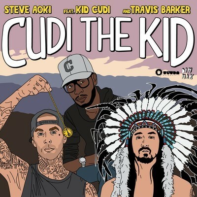 Steve Aoki Ft Kid Cudi & Travis Barker Releases New Single 'Cudi The Kid'