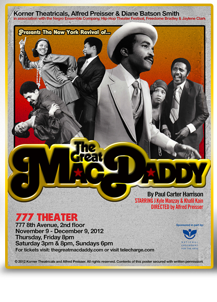 Korner Theatricals Opens 2012-13 Season With NYC Revival Of The Great MacDaddy, Film Veteran Khalil Kain And J Kyle Manzay To Star