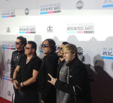 Emerging Rock Group The Farthest Edge Makes Their First Appearance At The 40th Annual American Music Awards In Los Angeles