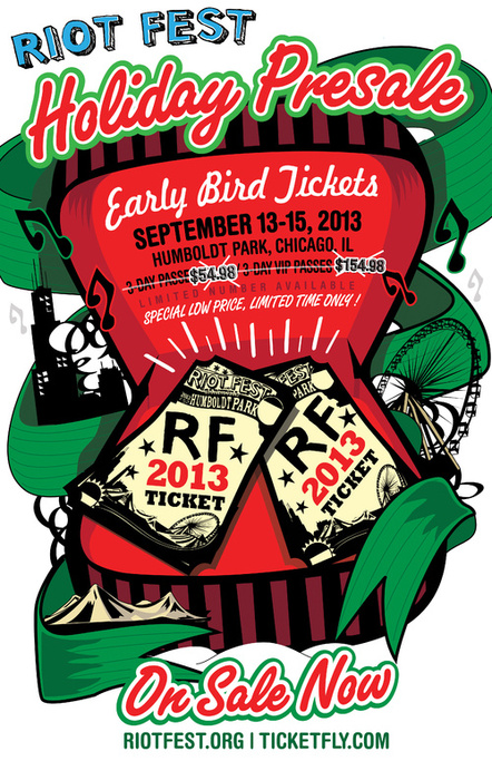 It's A Christmas Miracle! Riot Fest Early Bird Tickets Are Selling Out Fast  3-day Passes For Under $55 While Supplies Last