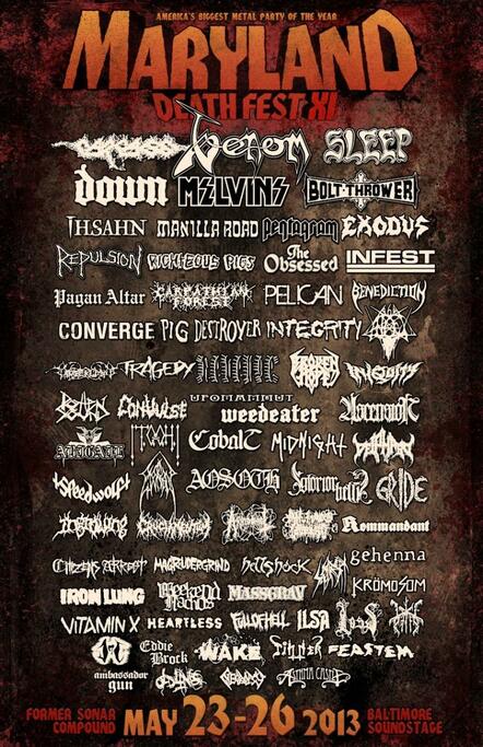 Relapse Records Announces Artists Playing Maryland Deathfest XI