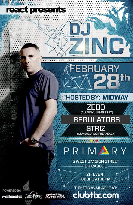DJ Zinc @ Primary Night Club In Chicago