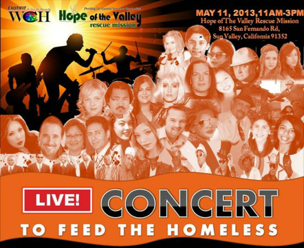 Mayor Villaraigosa Applauds "Concert To Feed The Homeless"