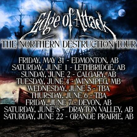 Power Thrashers Edge Of Attack Announce 'Northern Destruction Tour'; New Music Video 'In Hell'