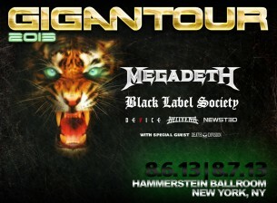 Gigantour 2013 Festival On August 7, 2013: Concert Line-up Features Megadeth, Black Label Society, Device, Hellyeah, Newsted & Death Division