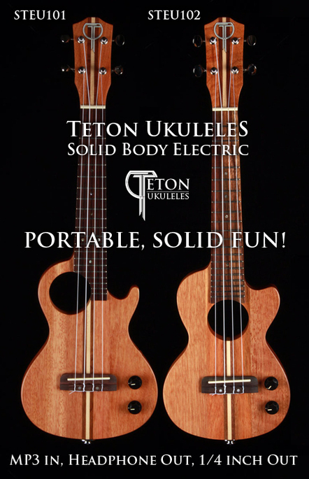 Teton Guitars Introduces Portable, Solid Fun With New Electric Ukuleles