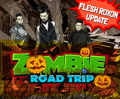 Zombie Rock Band Flesh Roxon Settles In Zombie Road Trip, Chart-Topping Mobile Game