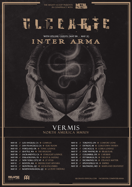 Ulcerate: Announce US Tour With Inter Arma