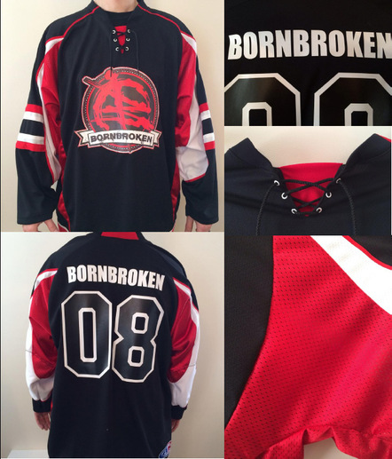 Bornbroken Announce Limited Edition Hockey Jersey; Make Donation On Behalf Of Rock The Cause Charity Concert To Montreal Children's Hospital