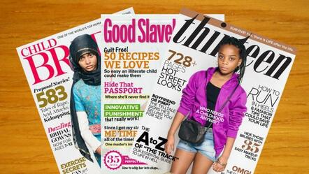 "What If Our Magazines Showed Modern Slavery?" (Mashable), Catapult Debuts Mock Mags For IWD, 3/8