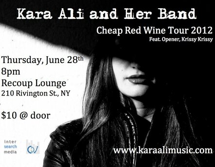 See Kara Ali Perform At Recoup Lounge In NYC June 28, 2012 On Her "Cheap Red Wine Summer Tour 2012"