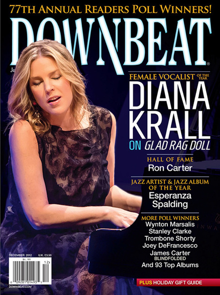 Krall Covers Downbeat, Plays Letterman, Colbert, Prairie Home, Piers Morgan