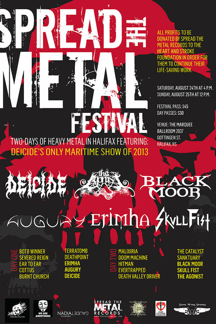 Deicide Added To Spread The Metal Festival Line Up (Halifax Edition)
