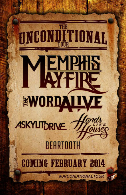 Memphis May Fire to Headline The Unconditional Tour 2/21-3/27