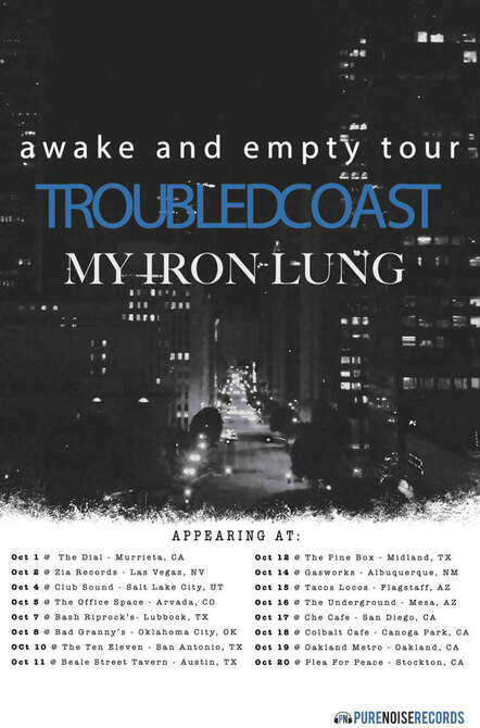 Troubled Coast And My Iron Lung Team Up On The 'Awake & Empty Tour' Oct 1- Oct 20